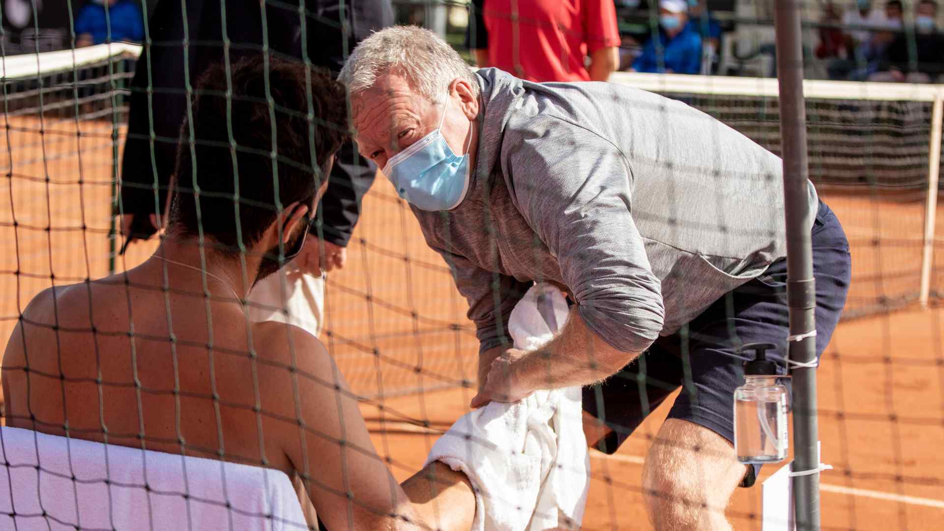 Per Bastholt treats World No. 76 Salvatore Caruso this year at the Parma Challenger in Italy.  Photo: Marta Magni