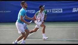 Top seeds Nikola Mektic and Mate Pavic battle on Friday to reach the Antalya quarter-finals.