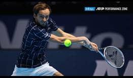 Russia's Daniil Medvedev won seven of nine matches against Top 10 opponents in 2020.