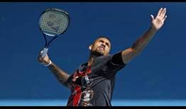 Nick Kyrgios joins Stan Wawrinka and Felix Auger-Aliassime at the Murray River Open.
