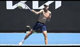 Hurkacz Great Ocean Road Open 2021 Practice Forehand