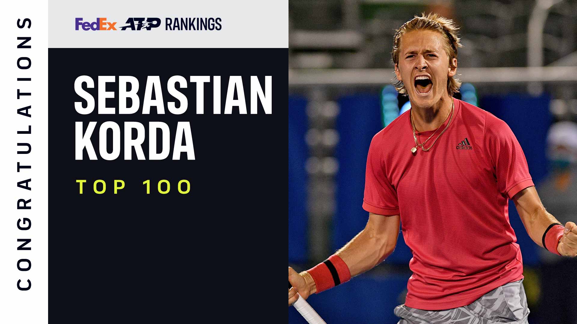 Korda Joins Exclusive Club With Top 100 Breakthrough | ATP Tour - Vimarsana News