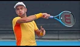 Borna Coric takes a 3-2 lead in his ATP Head2Head series with Nick Kyrgios by beating the Aussie at the Murray River Open on Friday.