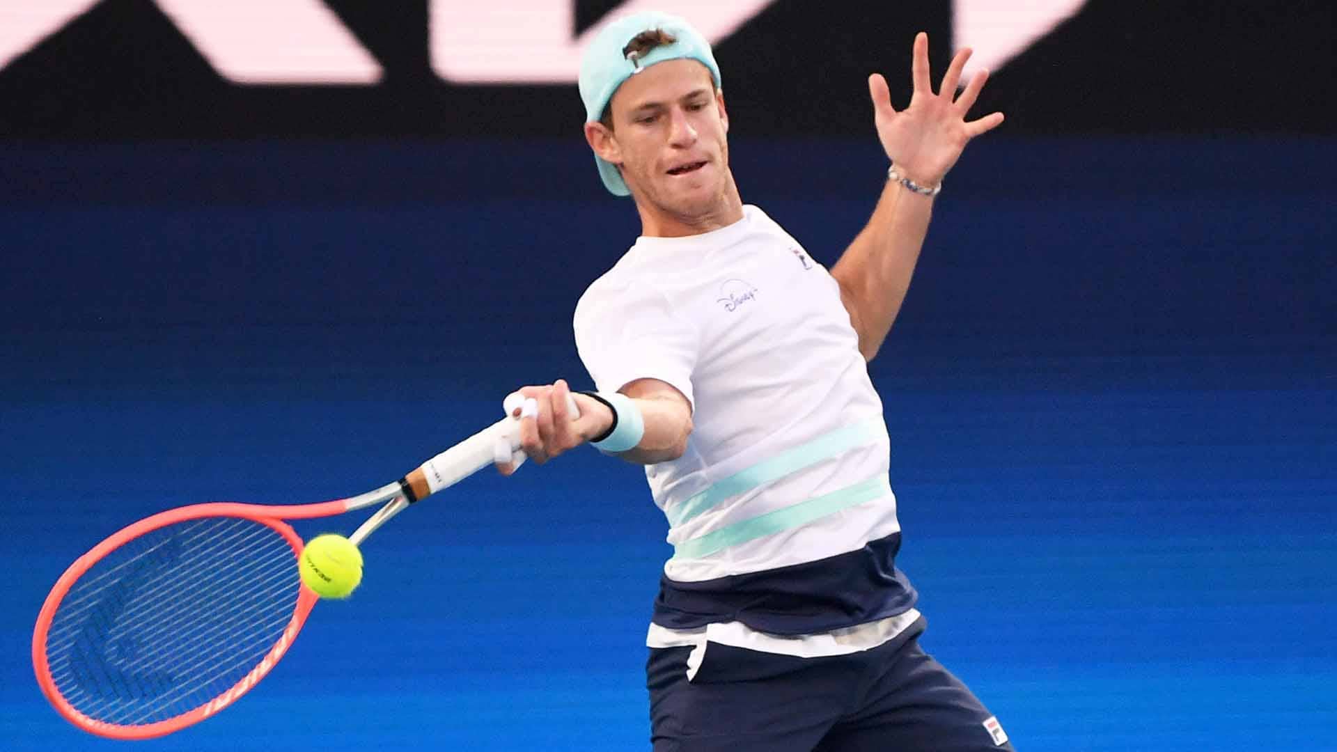 Diego Schwartzman claims his second win in five ATP Head2Head encounters against Kei Nishikori on Saturday at the ATP Cup.
