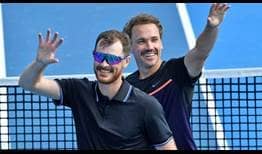 Jamie Murray and Bruno Soares beat Juan Sebastian Cabal and Robert Farah to win the Great Ocean Road Open doubles title.