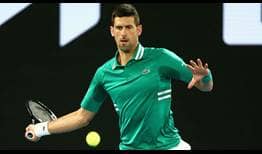 Djokovic Australian Open 2021 Day 5 Forehand