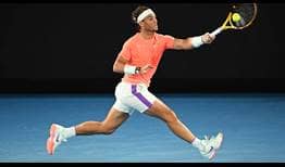 Nadal Australian Open 2021 Day 6 Jump