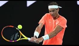 Nadal Australian Open 2021 Day 10 Backhand