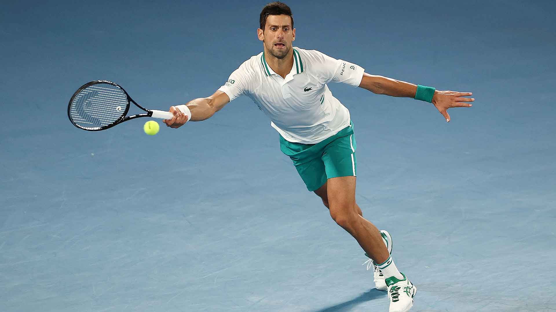 Novak Djokovic says knowing that he has never lost an Australian Open final...