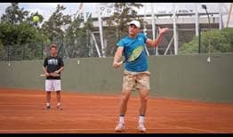 Miomir Kecmanovic tuvo su primer entrenamiento en el Córdoba Open junto a David Nalbandian, nueva pieza de su equipo.