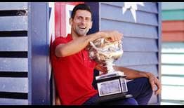 Djokovic Australian Open 2021 Trophy Shoot Beach House