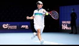 Yoshihito Nishioka will face Maxime Cressy in the Singapore Tennis Open second round.