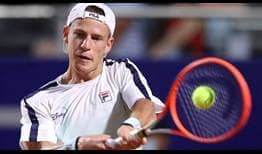 Diego Schwartzman saves six of the seven break points he faces to oust Marco Cecchinato on Thursday in the second round of the Cordoba Open.