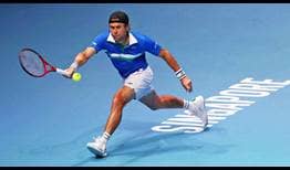 Sixth seed Radu Albot beats top seed Adrian Mannarino on Friday for a place in the Singapore semi-finals.