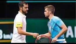 Mate Pavic (left) and Nikola Mektic (right) win their 14th match in 2021 on Friday for a place in the Rotterdam semi-finals.