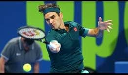 Federer Doha 2021 Wednesday Forehand
