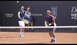 Raven Klaasen (right) and Ben McLachlan (left) are bidding to capture their second ATP Tour team title.