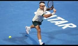 Roger Federer tiene un récord de 27-4 en el Qatar ExxonMobil Open.