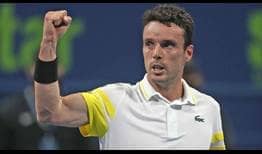 Fifth seed Roberto Bautista Agut advances to his second Doha final after beating third seed Andrey Rublev on Friday.