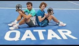 Karatsev-Rublev-Doha-2021-Title