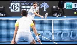 Daniil Medvedev owns a 2-1 ATP Head2Head record against Pierre-Hugues Herbert.