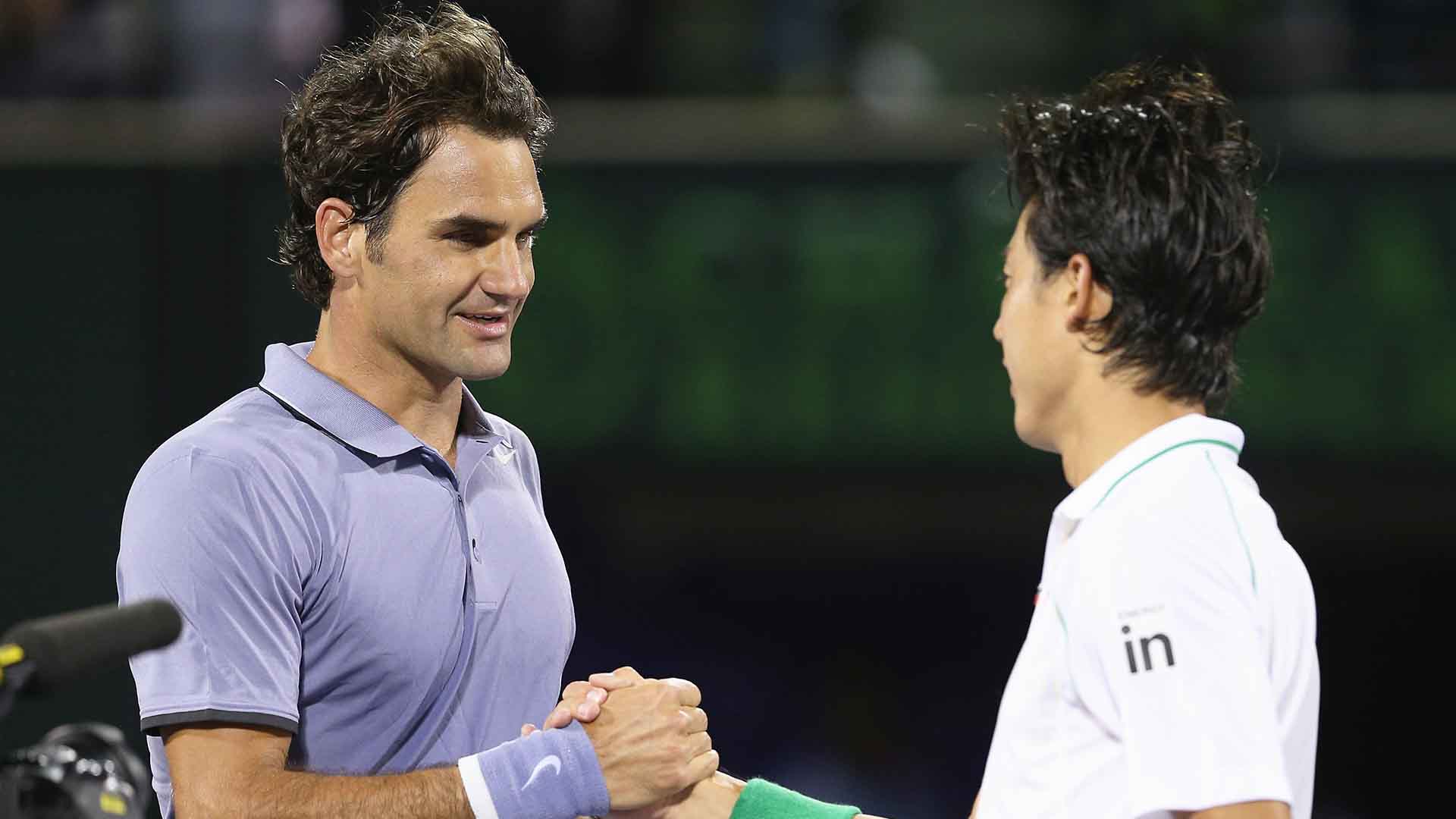 Roger Federer and Kei Nishikori are tied at 2-2 in their ATP Head2Head series at ATP Masters 1000 events.