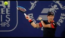 Kei Nishikori is enjoying the challenge of returning to his best level after three years of injury woes.
