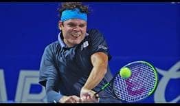 Milos Raonic breaks Tommy Paul's serve three times on Tuesday to reach the second round in Acapulco.