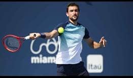 Cilic Miami 2021 Day 2 Forehand