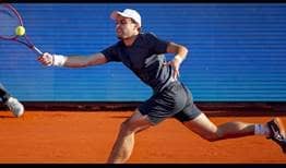 Aslan Karatsev saved 23 of the 28 break points he faced against Novak Djokovic at the Serbia Open.