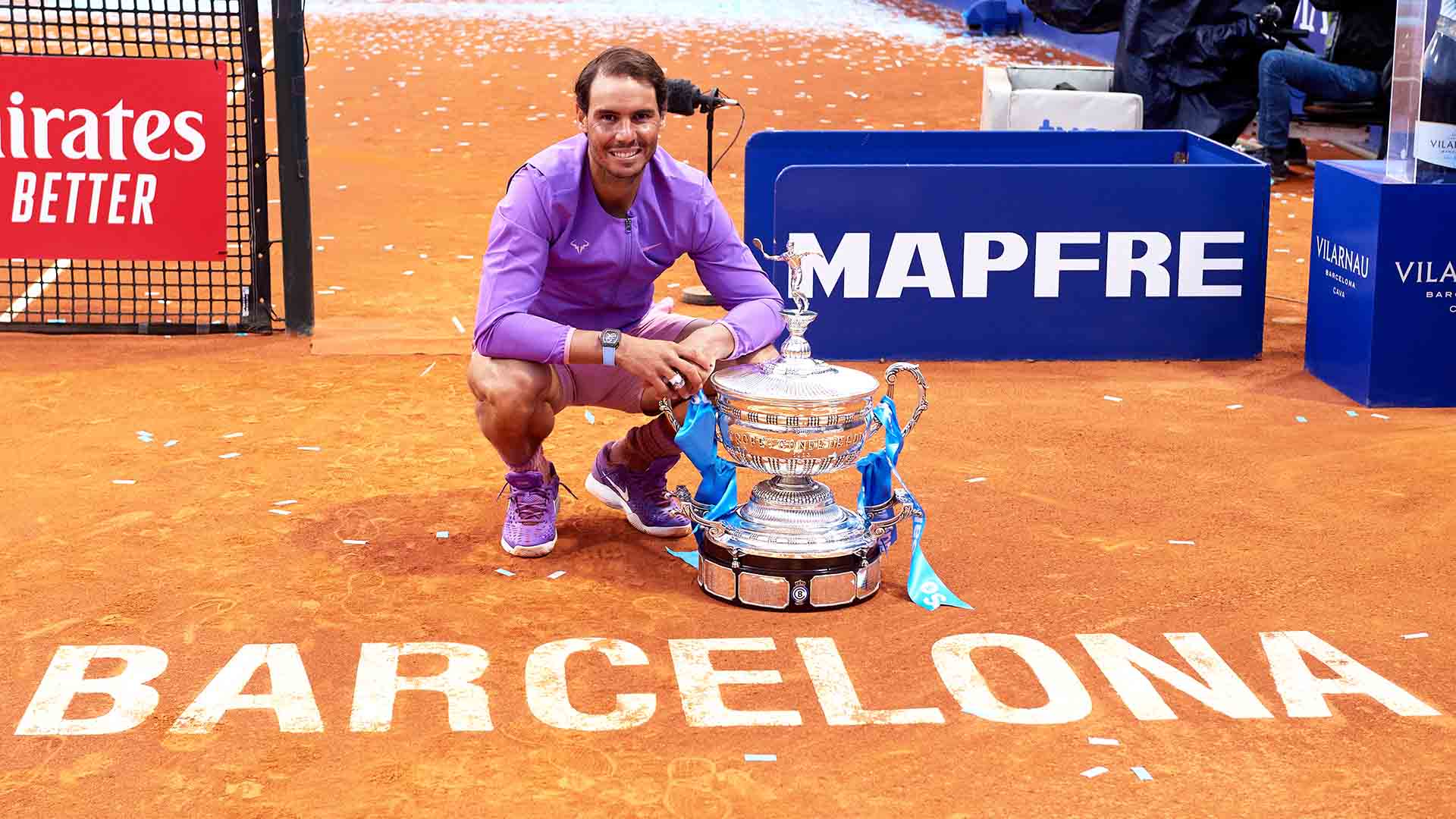 Rafael Nadal has won a tour-level title in 18 consecutive seasons.