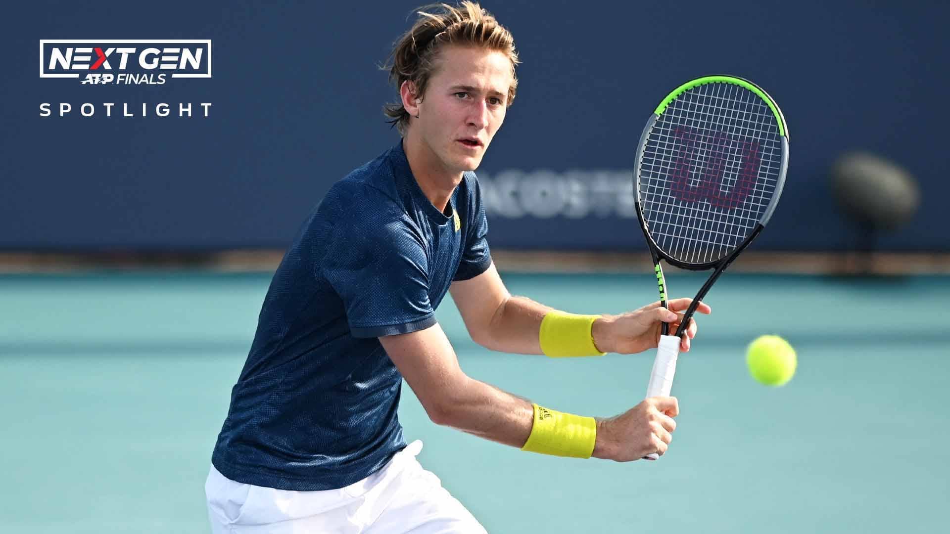 Sebastian Korda is aiming to become the fourth American to compete at the Next Gen ATP Finals in Milan.