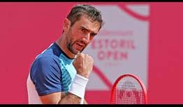 Marin Cilic wins 46 per cent of his return points to beat Carlos Alcaraz on Tuesday in Estoril.