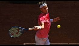 Casper Ruud will try to reach his third consecutive clay-court ATP Masters 1000 quarter-final by defeating Stefanos Tsitsipas on Thursday.