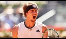 Zverev Madrid 2021 Friday Celebration