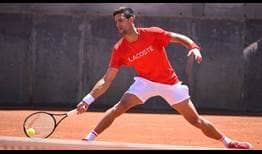 Djokovic Practice Rome Monday