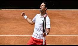 Djokovic Rome 2021 Saturday QF