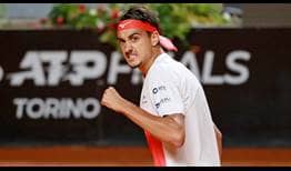 Lorenzo Sonego asciende hasta la 13ª posición de la Carrera FedEx ATP A Turín tras alcanzar las semifinales de Roma.