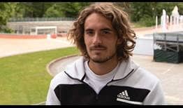 Stefanos Tsitsipas is hoping to continue his run of good form this week in Lyon.