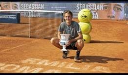 Sebastian Korda defeats Marco Cecchinato to win his first ATP Tour title in Parma.