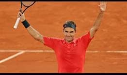 Federer-Roland-Garros-Saturday-Celebration