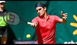Roger Federer disputa la primera ronda del NOVENTI OPEN ante Ilya Ivashka.