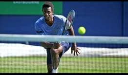 Gael Monfils will try to win his first grass-court ATP Tour title this week in Eastbourne.