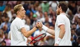 SHapovalov Murray Wimbledon 2021 Friday Net