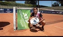 Tomas Martin Etcheverry is the champion in Perugia, celebrating his maiden ATP Challenger title.