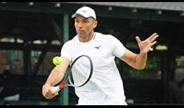 Ivo Karlovic improves to 17-8 at the Hall of Fame Open with a victory over Bernabe Zapata Miralles.