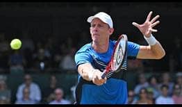 Kevin Anderson reaches his 20th tour-level final after upsetting top seed Alexander Bublik at the Hall of Fame Open in Newport.