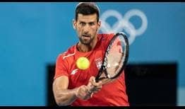 Serbia's Novak Djokovic, winner of three Grand Slam titles this year, prepares for the Tokyo Olympics.
