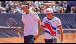 Marc-Andrea Huesler and Dominic Stephen Stricker moved into the semi-finals on Thursday in Gstaad.