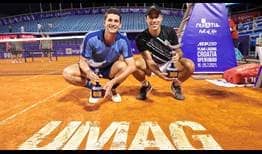  David Vega Hernandez and Fernando Romboli defeat top seeds Tomislav Brkic and Nikola Cacic to win the title on Saturday in Umag.